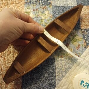 Wooden Canoe Decor